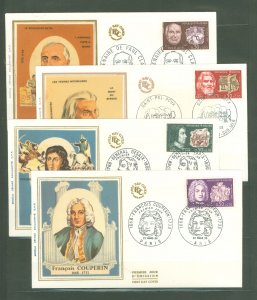 France B417-420 1968 Couperin, Desaix, Saint Pol-Roux, Paul Claudel