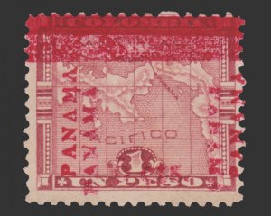 Panama 1906 Scott # 183c. Double Overprint. Used