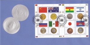 United Nations - 2006 Flags & Coins Set of 3 FDCs - NY 920 Geneva 464 Vienna 387