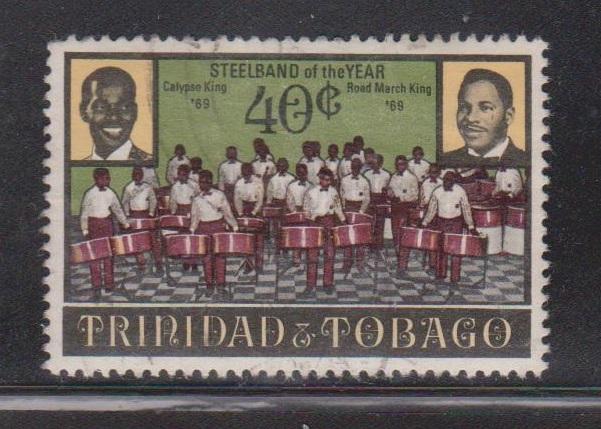 TRINIDAD & TOBAGO Scott # 180 Used - Steel Drum Band Of The Year