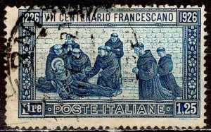 Italy 1926; Sc. # 182a;  Used Perf. 13 1/2 Single Stamp