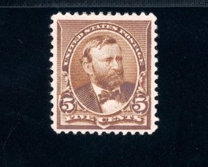 USAstamps Unused VF-XF US 1890 Regular Issue Grant Scott 223 OG MHR SCV $60+