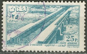Lebanon; 1957: Sc. # C232: O/Used Single Stamp