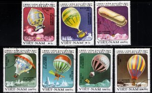 Unified Viet Nam Scott 1261-1267 Used NGAI Balloon stamp set