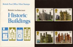 PRESENTATION PACK PP84 1978 - HISTORIC BUILDINGS (printed no.100)