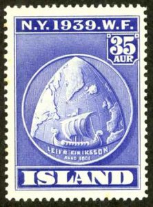 Iceland Sc# 214 MNH 1939 35a New York World's Fair