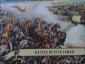 ​ANTIQUE-BARBUDA -AMERICAN CIVIL WAR-THE BATTLE FIELDS MNH SHEET VERY FINE