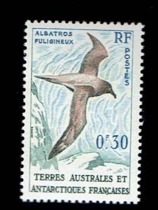 FRENCH SOUTHERN & ANTARCTIC SCOTT#12 1959 LIGHT-MANTLED ALBATROSS - MNH