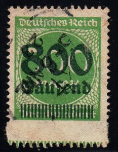 Germany inflation period stamp perforation error variety