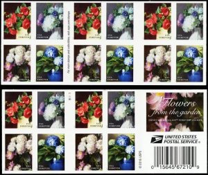 2017 Flowers from The Garden 5 Booklets 100pcs Forever Stamps