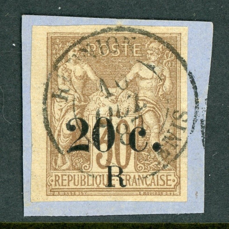 Reunion 1885 French Colonial Overprint 20¢/30¢ VFU T448