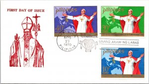 Philippines FDC 1970 - HH Pope Paul VI Visit - Manila - F31107