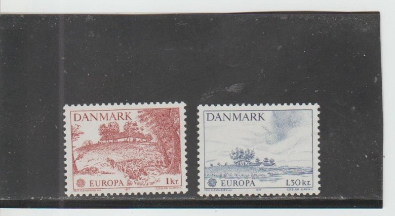 Denmark  Scott#  600-601  MNH  (1977 Europa)