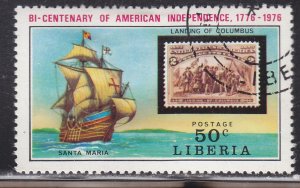 Liberia 708 American Revolution Bicentennial 1975