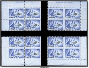 Canada - 383 Matched set PB MNH - Silver Dart and Jet Planes (1959) - CV 12.00$