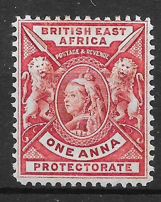 BRITISH EAST AFRICA SG66 1896 1a CARMINE-ROSE MTD MINT