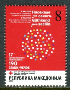 138 - MACEDONIA 2016 - Red Cross - MNH Set