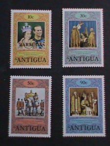 ​ANTIQUA 1978 25TH ANNIV: QUEENS ELIZABETH II -CORONATION -MNH SET VF