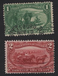 United States USED Scott Number 285-86  F-VF   - BARNEYS