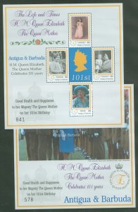 Antigua #2536-2537 Mint (NH) Souvenir Sheet (Queen)