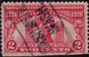 United States 627 - Used - 2c Liberty Bell (1926) (cv $0.50)