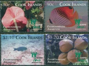 Australia Cook Islands 2010 SG#1589-1592 FISH - Environmental Awareness set MNH