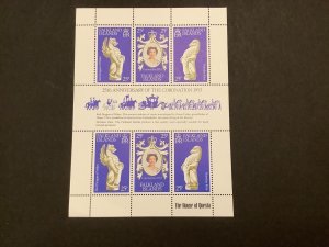 Falkland Islands 25th Anniversary of the Coronation 1953 Stamps Sheet  R40886