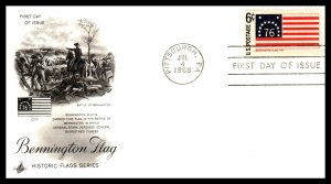 US 1345-1354 Flags Artcraft Set of Ten U/A FDC