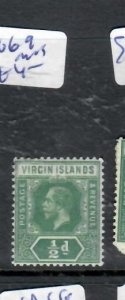 VIRGIN  ISLANDS  KGV 1/2D    SG 69   MOG      P0307 H