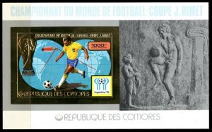 1978 Comoro Islands 391/B123b gold 1978 FIFA World Cup in Argentina 50,00 €