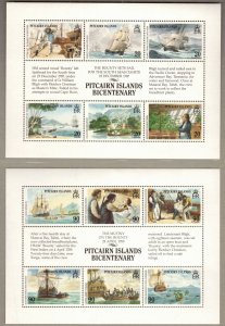 PITCAIRN ISLANDS 1989 Pitcairn Bicentennial; Scott 320-22; MNH