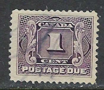 Canada J1 Used 1908 issue (ap8638)