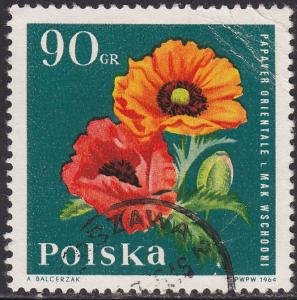 Poland 1284 Oriental Poppy 1964