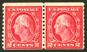 U.S. #455 MINT PAIR OG LH
