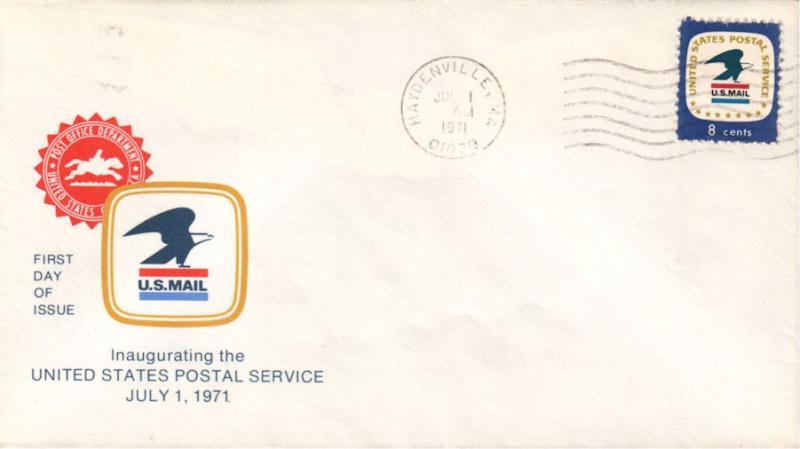 #1396 MA, Haydenville 7-1-71 USPS FDC