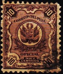 Peru. 1909 10c S.G.0385 Fine Used