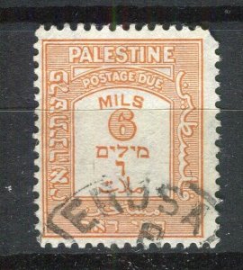 PALESTINE; 1920s early Postage Due issue fine used 6m. value