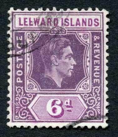 Leeward Is SG109ba 6d Purple and Deep Magenta BROKEN E Cat 450 pounds