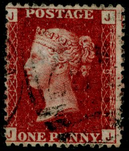 SG44, 1d lake-red plate 195, FINE USED. Cat £10. JJ