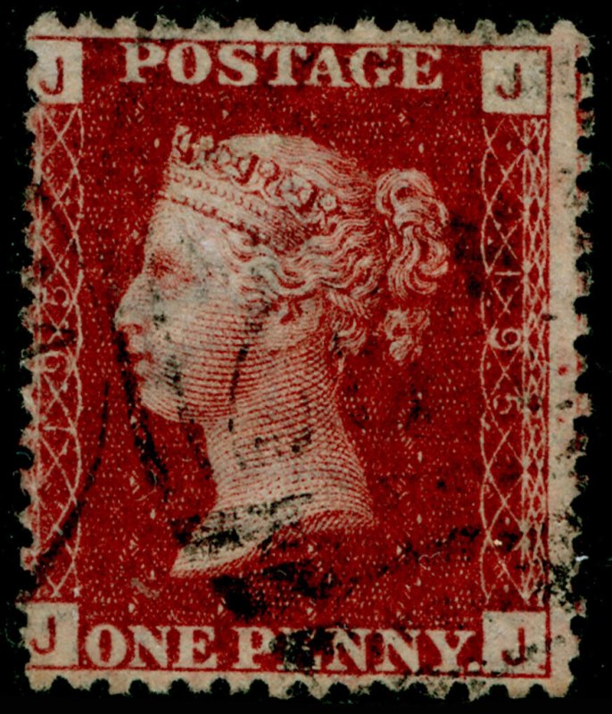 SG44, 1d lake-red plate 195, FINE USED. Cat £10. JJ