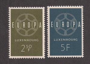 LUXEMBOURG SC# 354-5 F-VF MNH 1959