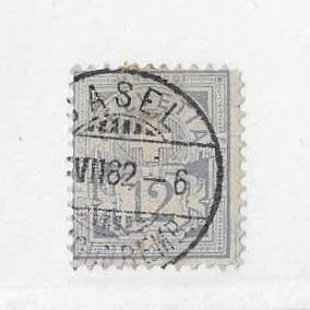 Switzerland Sc #80  12c pale ultra used with dated cancel Fine