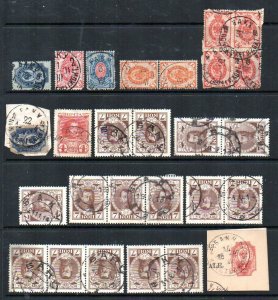 Azerbaijan: 1890s-1918 Imperial Russian stamp group used in Baku