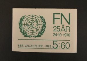 Sweden 1970  #870a, Booklet, MNH.