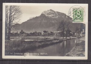 AUSTRIA, 1926 ppc. Salzburg, 8g., Salburg to South Australia.