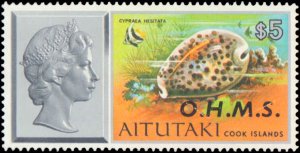 Aitutaki #O1-O16, Complete Set(16), 1978-1981, Never Hinged