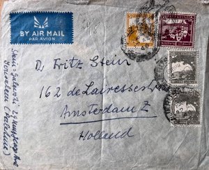 PALESTINE - BRITISH MANDATE. Hist Postal. Jerusalem-Amsterdam Envelope. 1946-