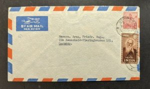 1954 Bombay India Airmail Cover to Vieringhausen Germany SG 313