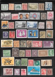 WORLDWIDE Page #745 of 50+ Stamps Mixture Lot Collection / Lot