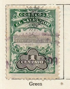 Salvador 1907 Early Issue Fine Used 1c. Optd NW-116191